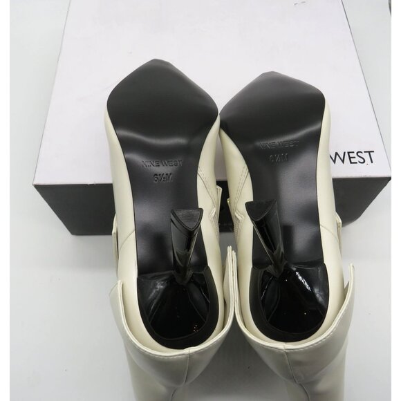 Nine West Women's Ivory Pointed Toe Ankle Boots Side Zippers 6.5 NEW - Picture 5 of 8